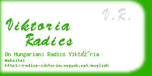 viktoria radics business card